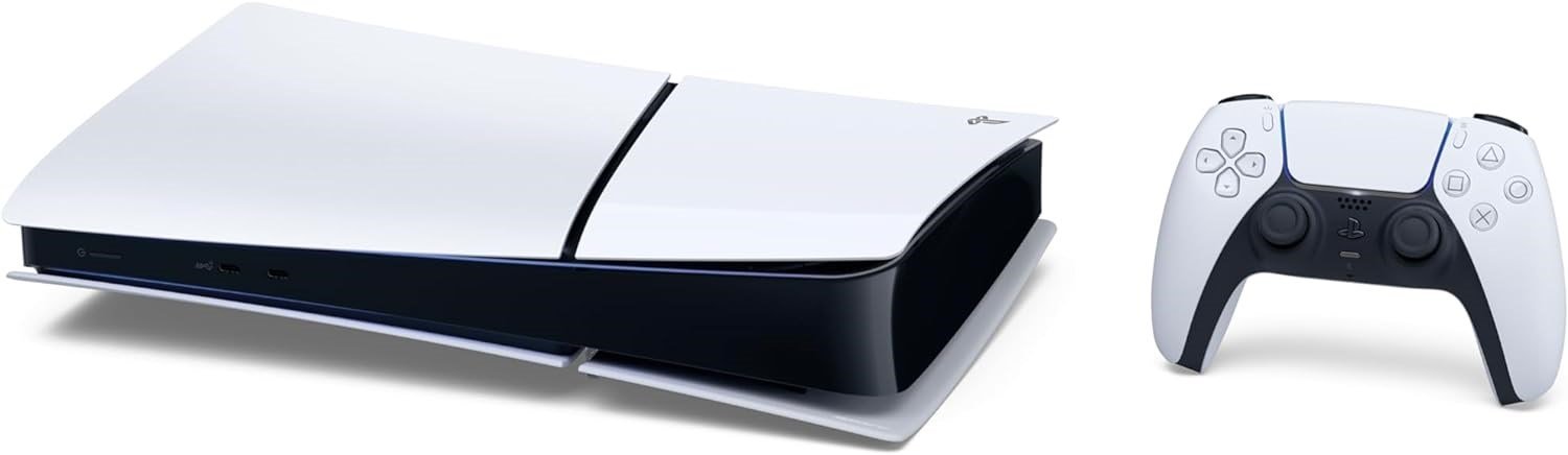Sony PlayStation 5 Digital Slim Edition Console, 1TB SSD, Wi-Fi, Black/White - Thumbnail 2