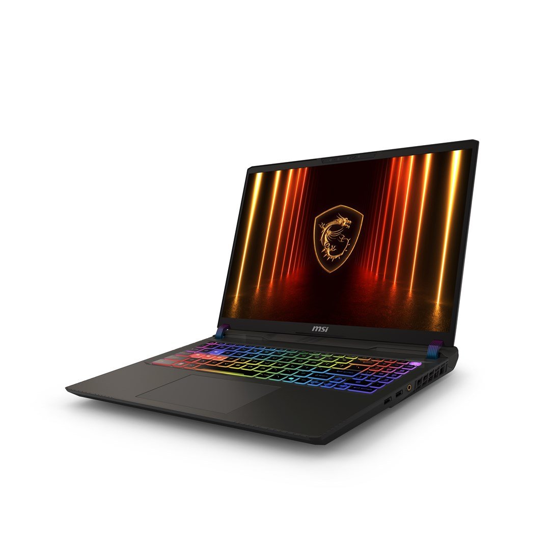 MSI Vector 16 HX AI A2XWIG-405PL Laptop, 16", Intel Core Ultra 9 275HX, 16GB RAM, 1TB SSD, NVIDIA GeForce RTX 5080, Dark Gray - Thumbnail 2