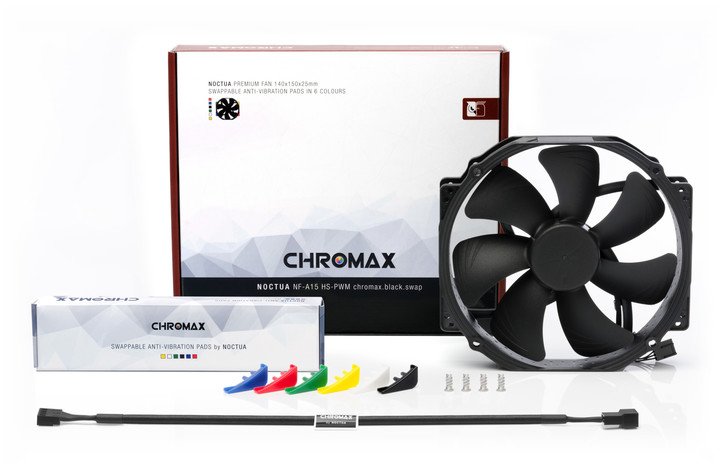 Noctua NF-A15 HS-PWM Fan Chromax Black Swap - Thumbnail 4