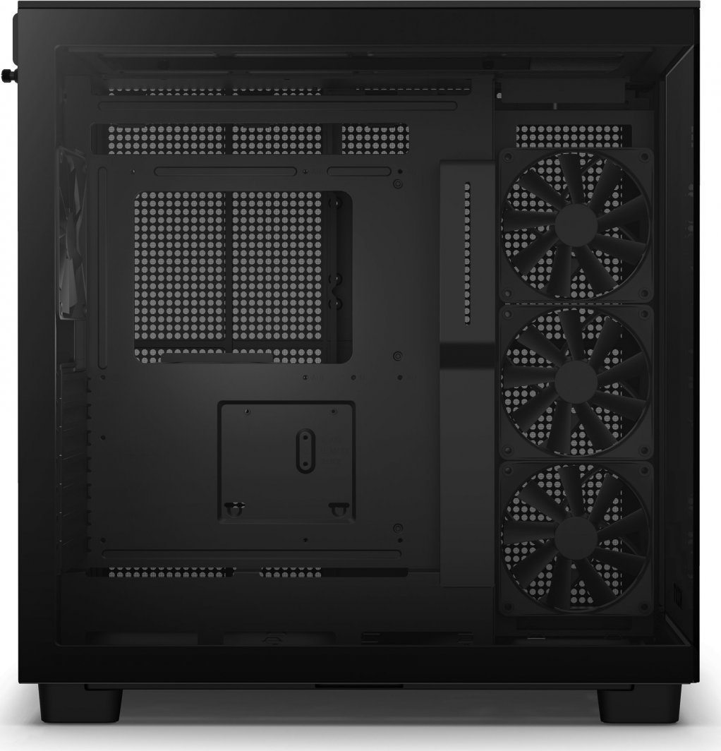 NZXT H9 Flow Case, Black - Thumbnail 3