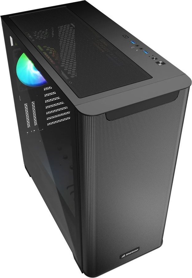 Sharkoon M30 ARGB Case, Black, Midi Tower - Thumbnail 3