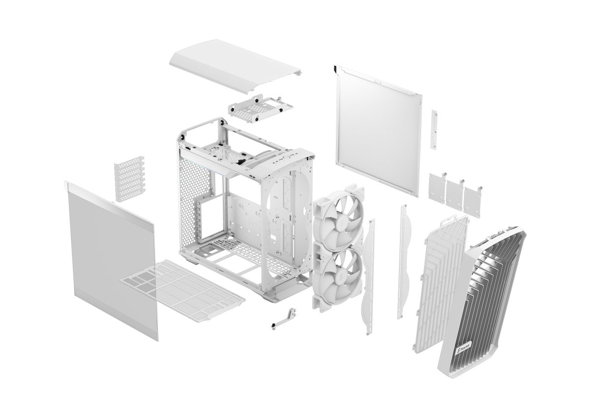 Fractal Design Torrent Compact RGB Case, Mini Tower, White - Thumbnail 10