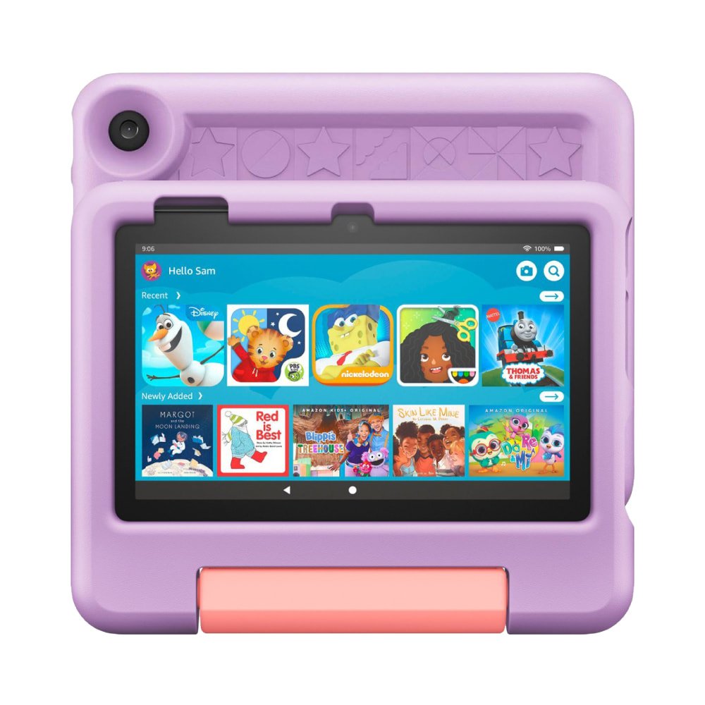 Amazon Fire 7 Kids Edition Tablet, Purple - Image 1