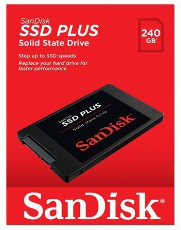 SanDisk Plus SSD, 240GB, 2.5" SATA III - Thumbnail 4