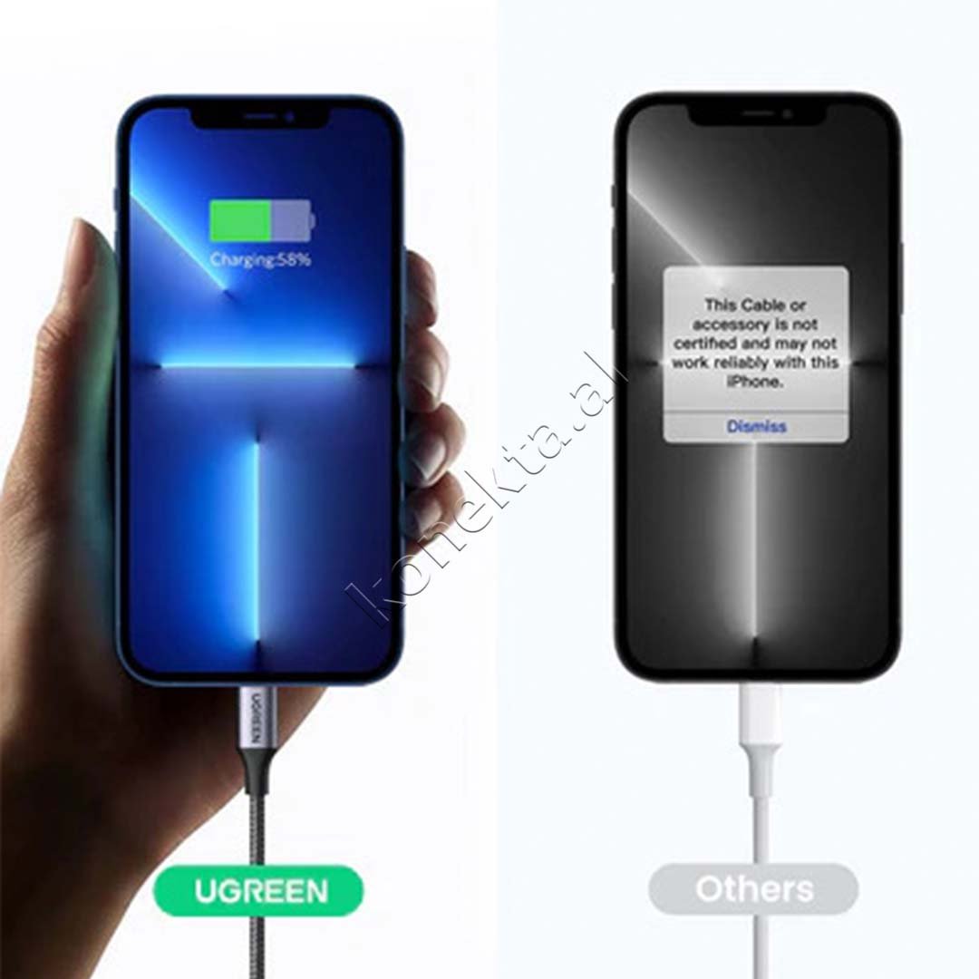 UGreen USB-C to Lightning Cable, 1m - Thumbnail 6