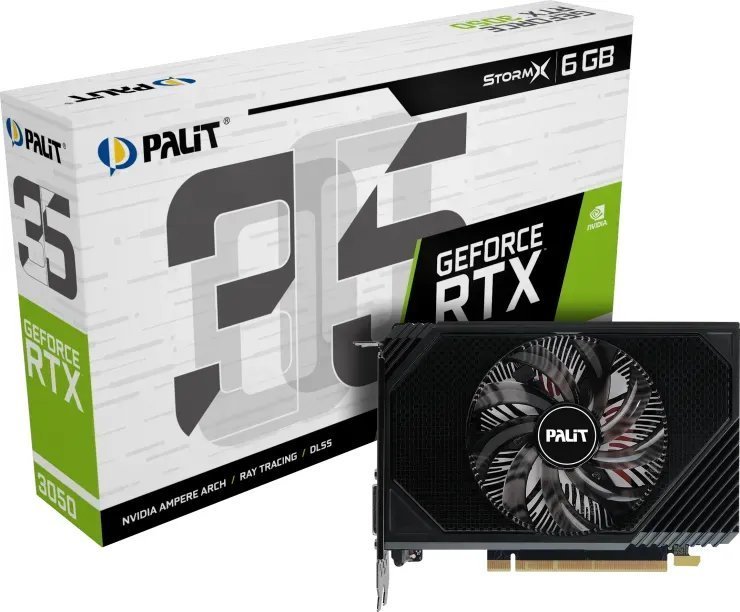 Palit GeForce RTX 3050 StormX Graphics Card, 6GB GDDR6 - Image 1