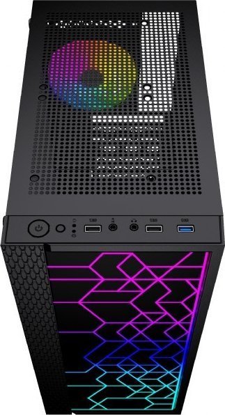 Gembird Fornax 2500 RGB Case, Midi Tower - Thumbnail 3