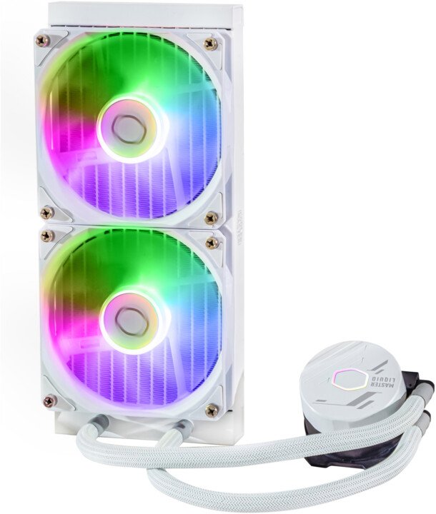 Cooler Master MasterLiquid ML240L Core ARGB Cooler, White - Thumbnail 4