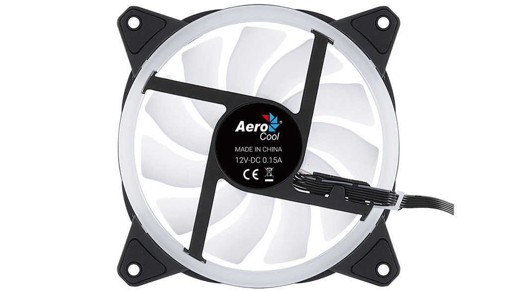Aerocool Duo 12 ARGB Fan, 12 cm, Black - Thumbnail 5