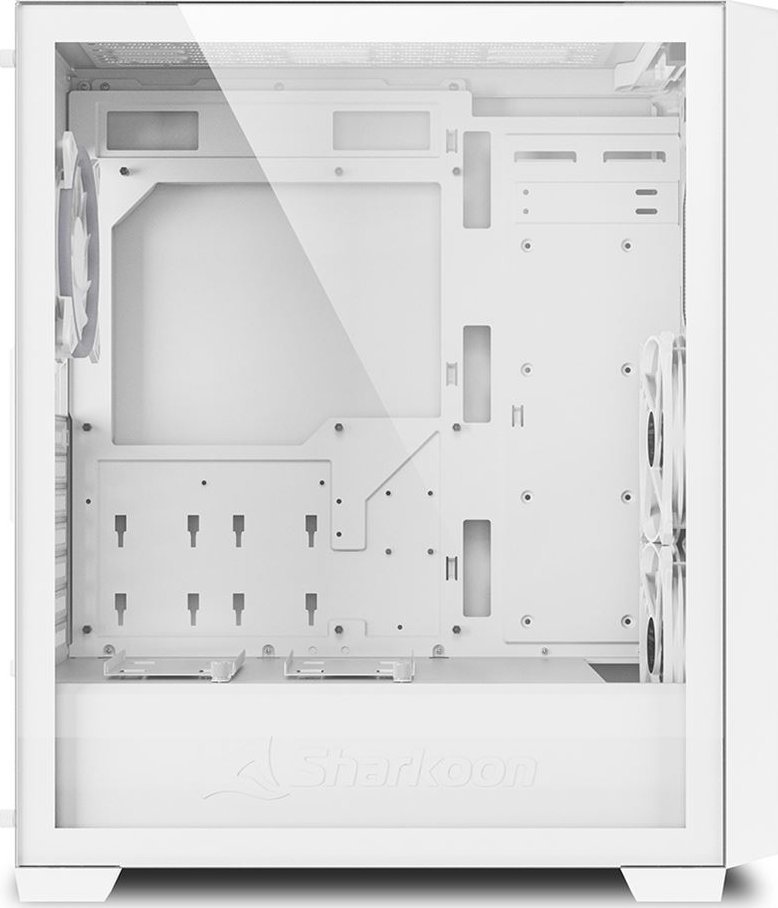 Sharkoon VS8 RGB Case, White, Midi Tower - Thumbnail 4