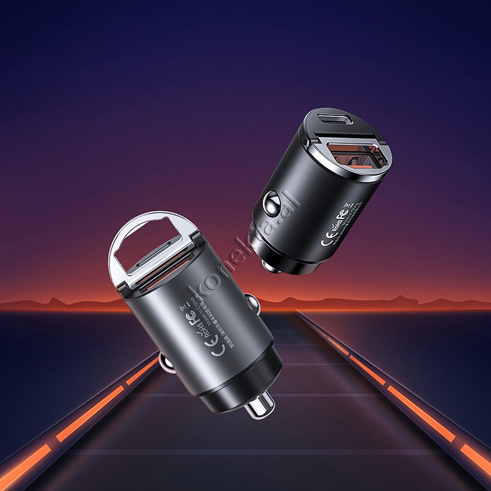 REMAX 30W Fast Charge Car Charger, Black / Silver - Thumbnail 8
