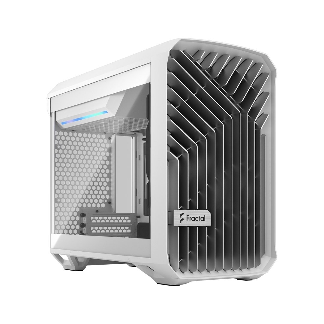 Fractal Design Torrent Nano Case, White TG Clear Tint - Image 1