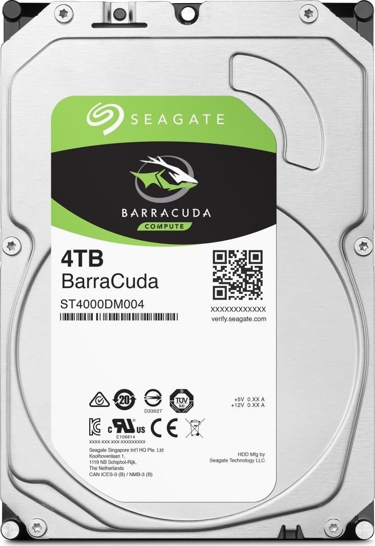 Seagate BarraCuda HDD, 4TB, 3.5" SATA III (ST4000DM004) - Thumbnail 4