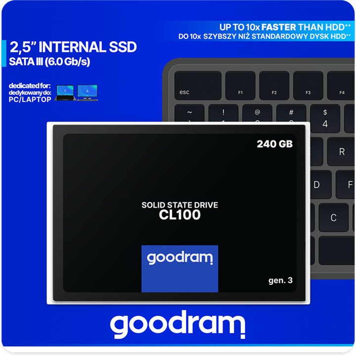 GOODRAM C100 Gen.3 SSD, 2.5", 240GB - Thumbnail 8
