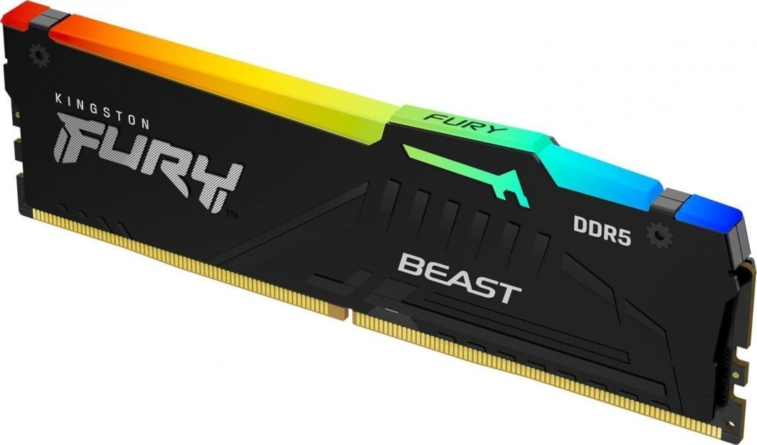 Kingston Fury Beast RGB Memory, DDR5, 16 GB, 6000 MHz, CL30 - Image 1