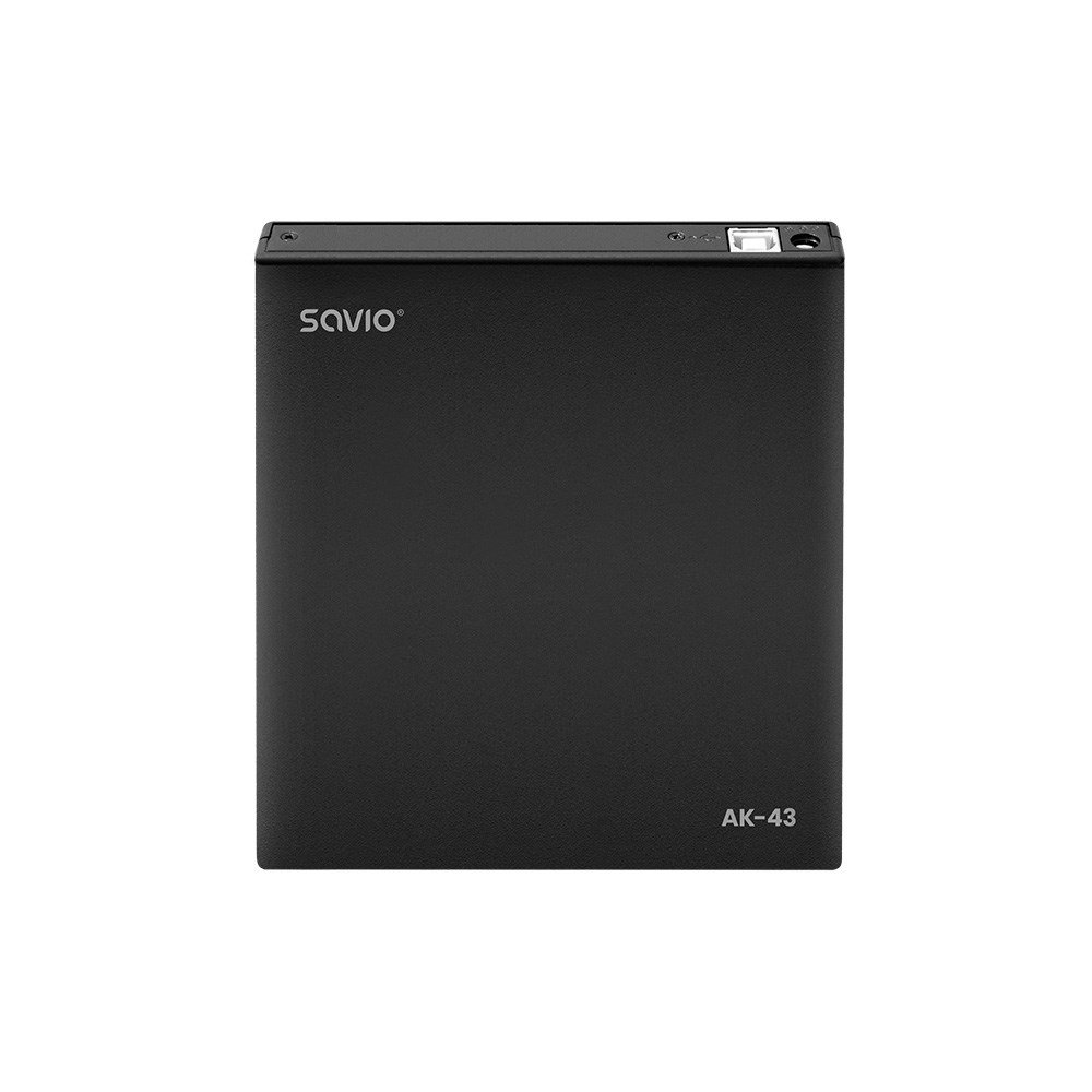 Savio AK-43 External Optical Drive, USB 2.0, Black - Image 1
