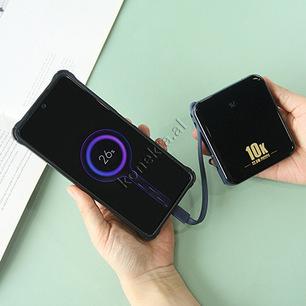 Remax 10000mAh Power Bank, Blue, 2 Ports, 2 Cables (Lightning and Type-C) - Thumbnail 12