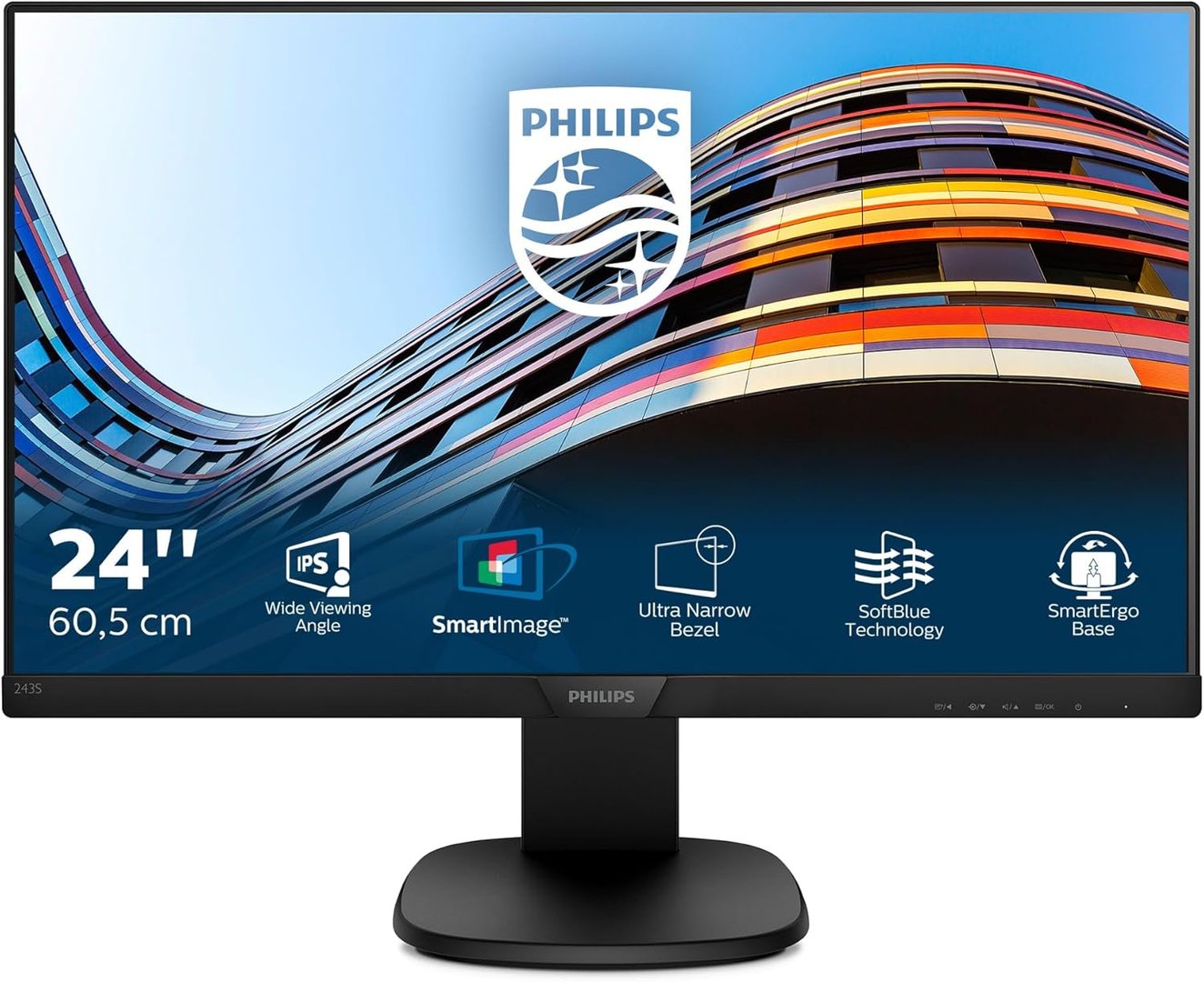 Philips 243S7E Monitor, 24" IPS LED, Used - Thumbnail 2