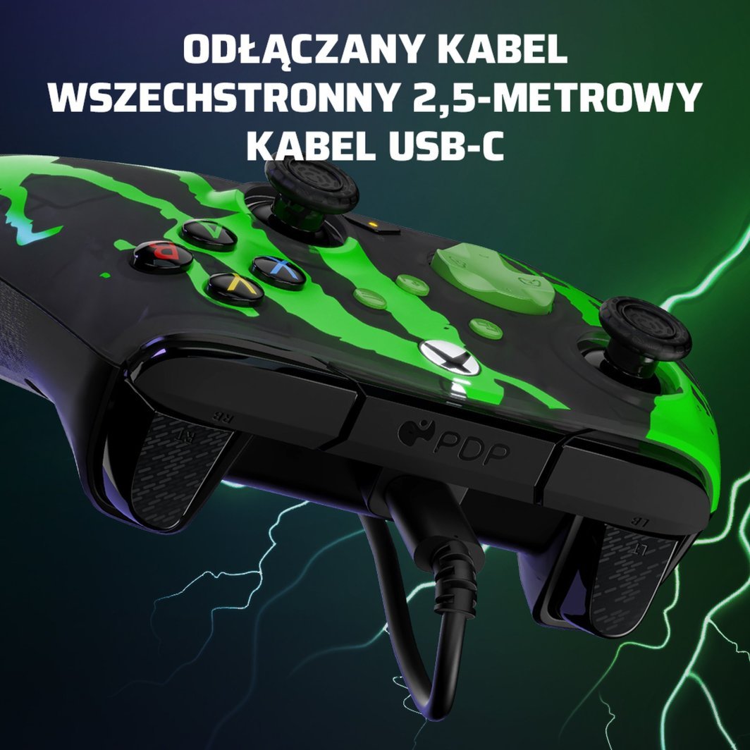 PDP XS Rematch Controller, Wired, Black / Green - Thumbnail 58