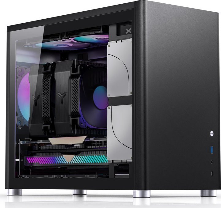 Jonsbo D30 Case, Black, Micro Tower - Thumbnail 5