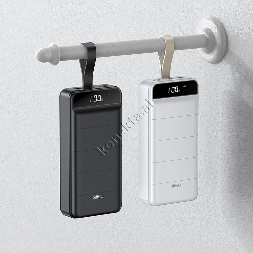Remax 50000mAh Power Bank, Black / White - Thumbnail 7