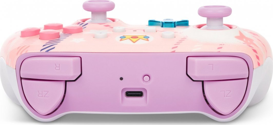 PowerA Enhanced Princess Peach Plaid Controller, Wireless, Multicolor - Thumbnail 6