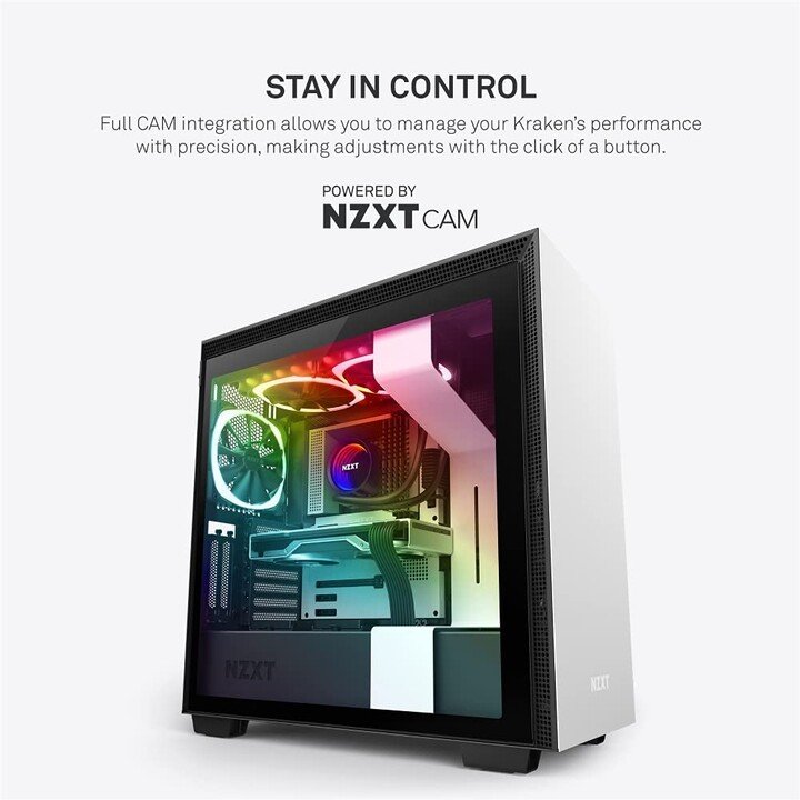 NZXT Kraken X63 RGB Cooler, White - Thumbnail 6
