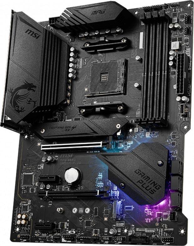 MSI MPG B550 GAMING PLUS Motherboard, 128 GB, DDR4, Black - Thumbnail 3
