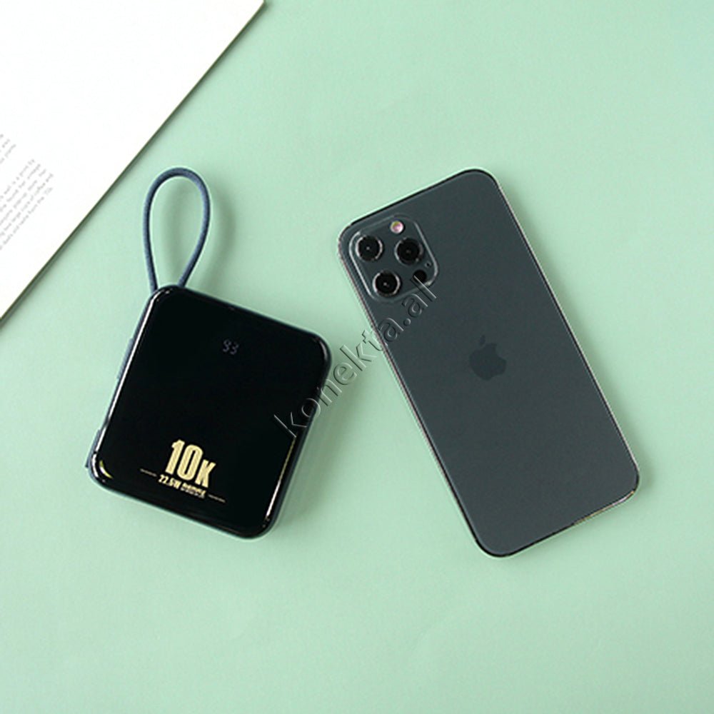 Remax 10000mAh Power Bank, Blue, 2 Ports, 2 Cables (Lightning and Type-C) - Thumbnail 19