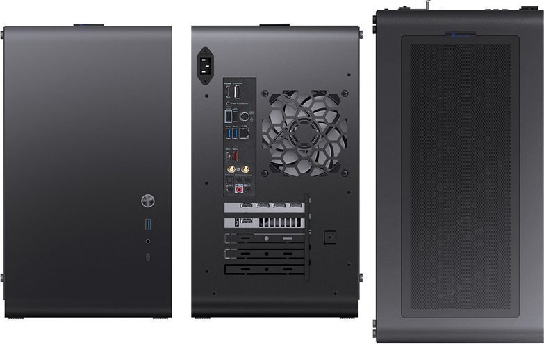 Jonsbo U4 Mini TG Case, Black, Mini Tower - Thumbnail 4