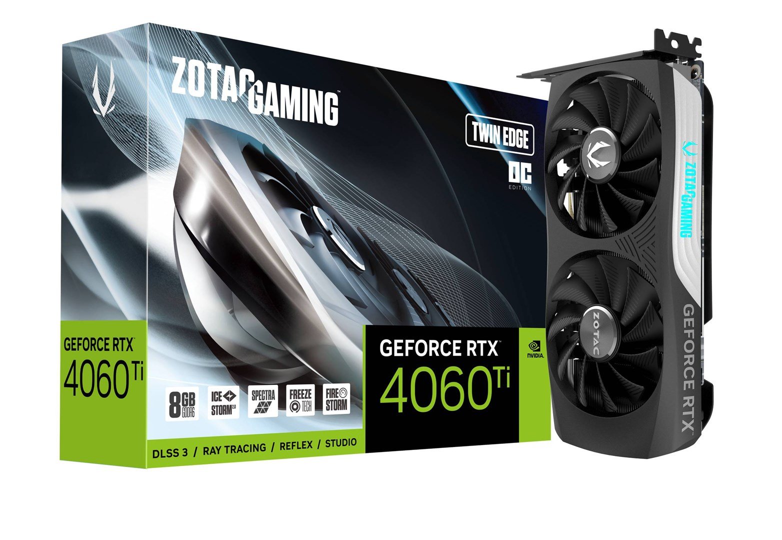 Zotac Gaming GeForce RTX 4060 Ti Twin Edge OC 8GB GDDR6 Graphics Card - Thumbnail 8