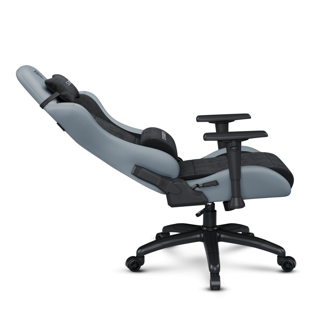 SENSE7 Spellcaster FUKU XL Chair, Material+Leather, Black/Grey - Thumbnail 5