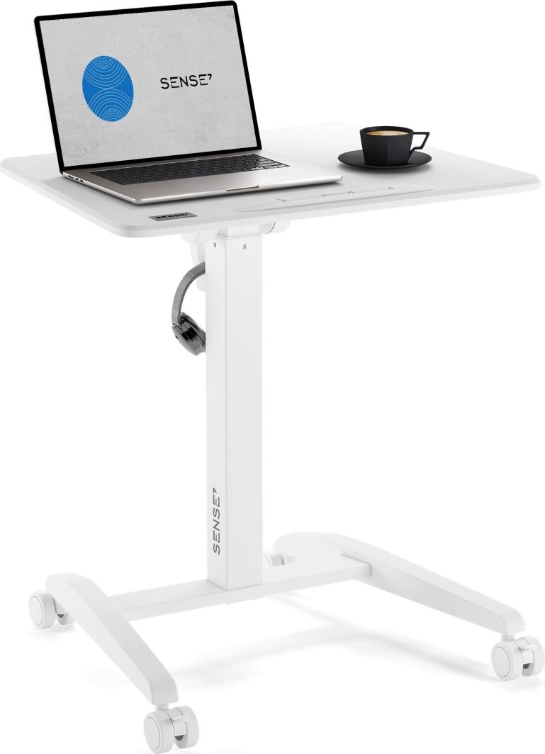 SENSE7 Mobile Table, White - Image 1