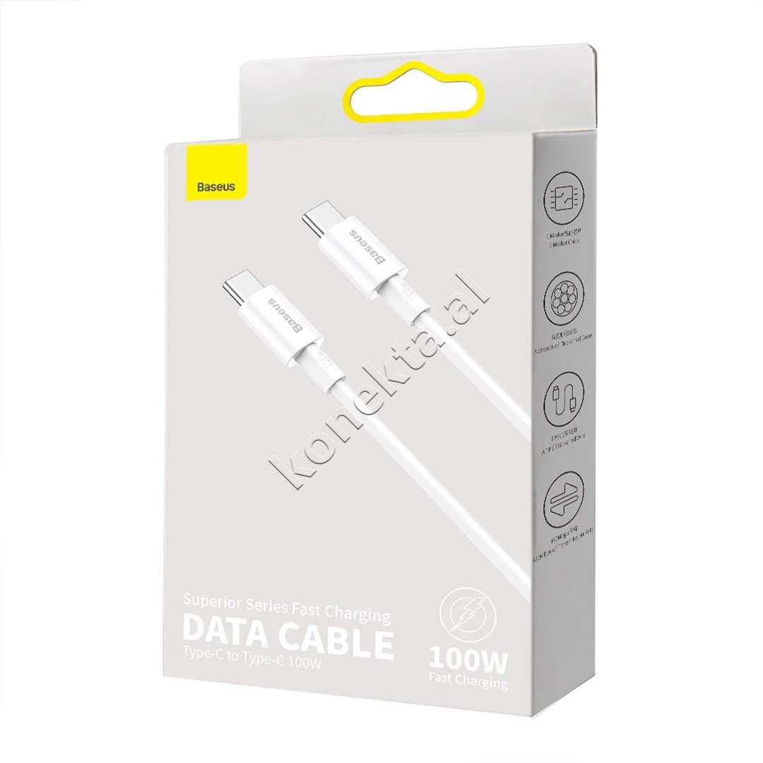Baseus Type-C to Type-C Charging Cable, 100W, 1m - Thumbnail 7