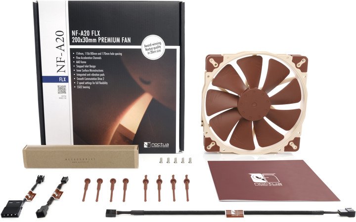Noctua NF-A20-FLX Ventilator, 200x200x30mm - Thumbnail 6