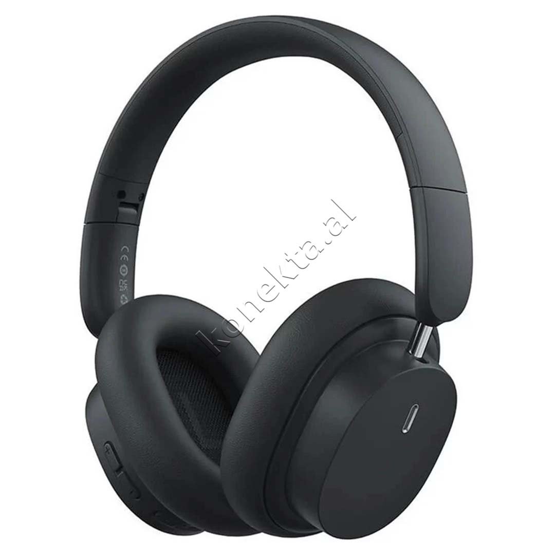 Baseus Bluetooth Wireless Headphones, Black - Thumbnail 2
