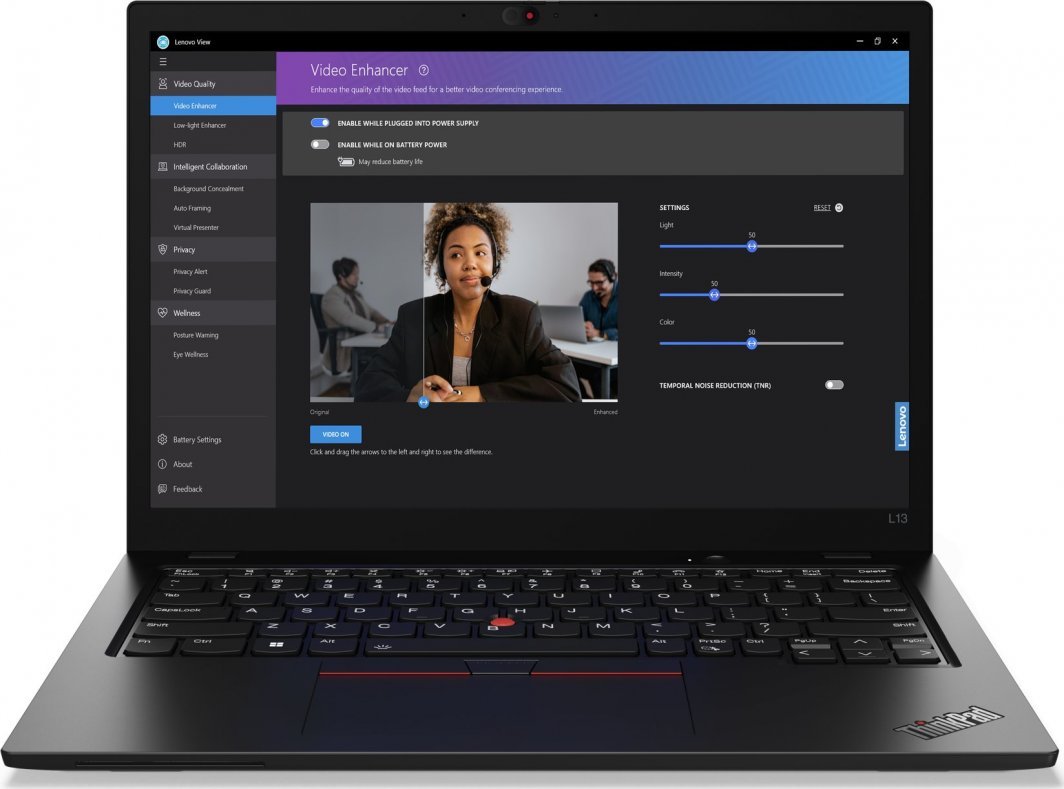 Lenovo ThinkPad L13 Laptop, 13.3", Intel Core Ultra 5 125U, 16 GB RAM, 512 GB SSD, Windows 11 Pro, Black - Thumbnail 4