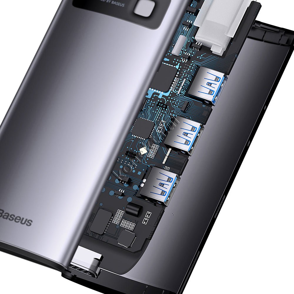 Baseus Adaptor HUB Me Shumë Porta 6 në 1 - Thumbnail 8