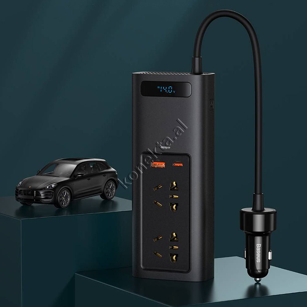 Baseus 150W Energy Converter, 4 Ports, Black - Thumbnail 7