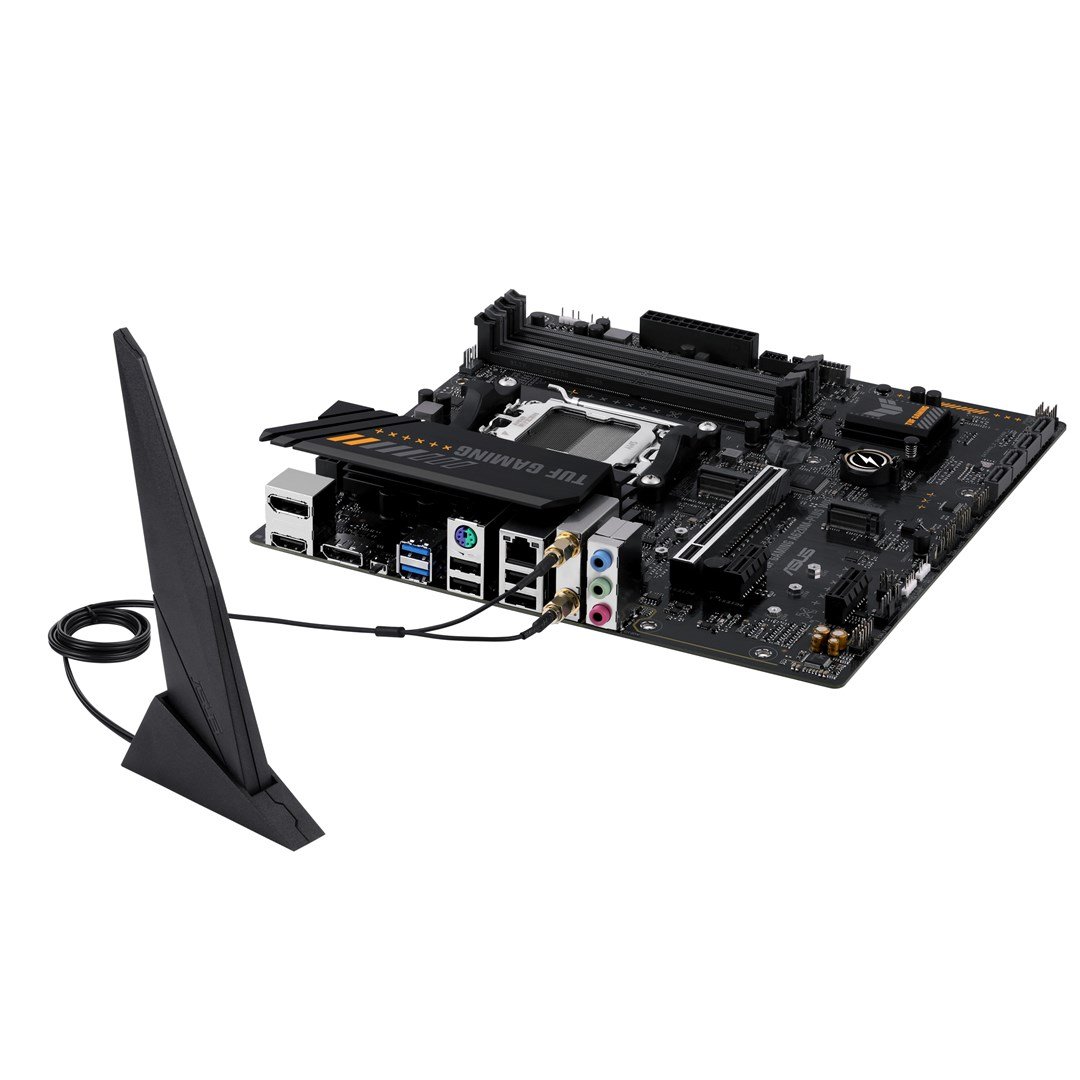 ASUS TUF Gaming A620M-PLUS WiFi AMD A620 Socket AM5 micro ATX Motherboard - Thumbnail 2