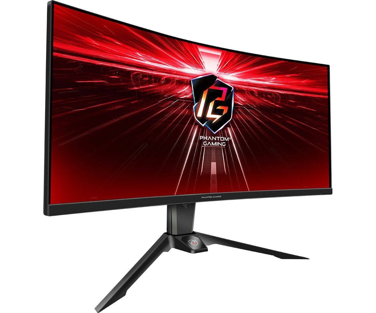 ASRock PG34WQ15R2B Gaming Monitor, 34" UHD Curved, 165Hz - Image 1