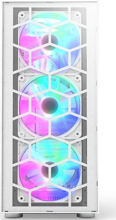 Montech X3 TG RGB Case, White, Midi Tower - Thumbnail 2
