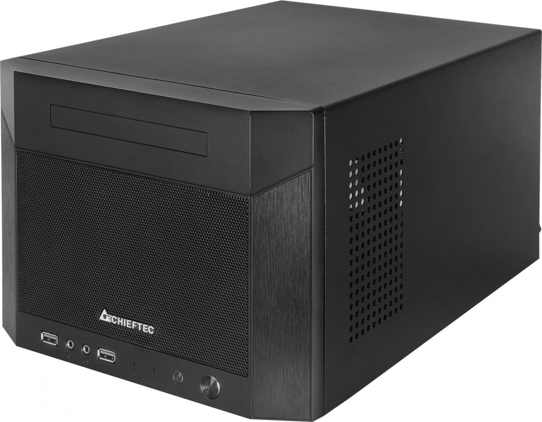 Chieftec Pro Cube Mini CN-01B-OP Case, Cube Tower, Black - Thumbnail 2