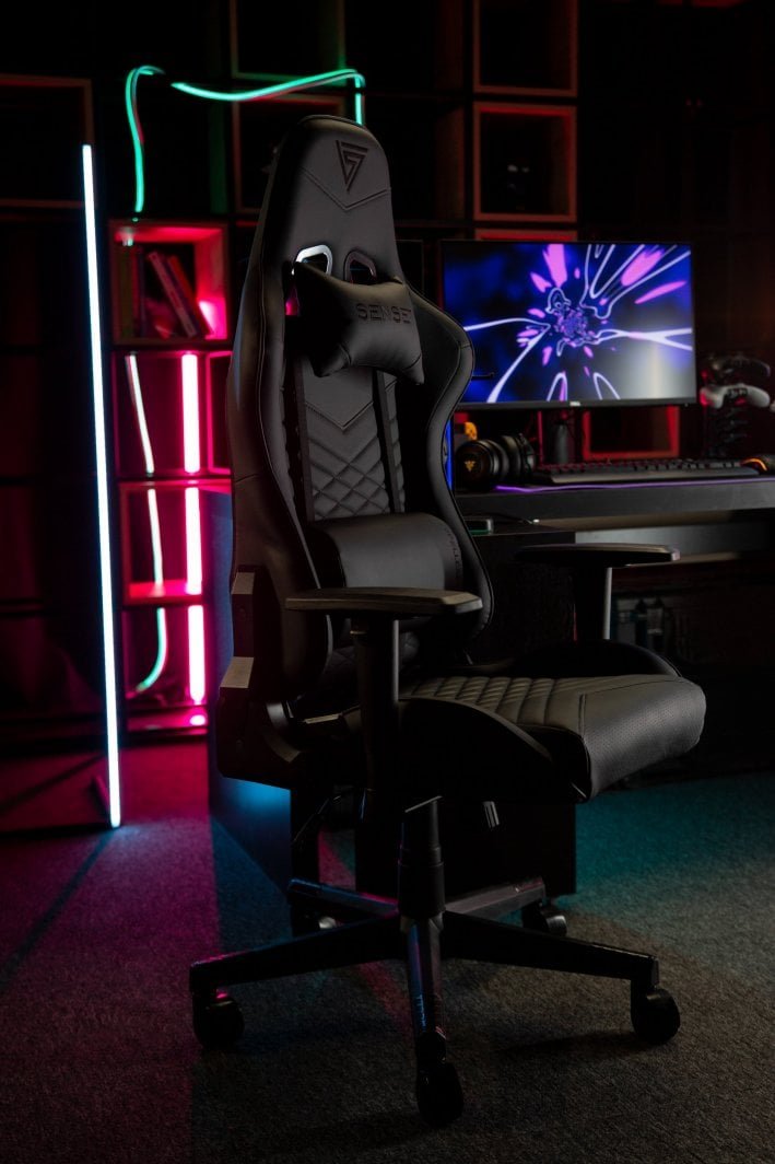 SENSE7 Spellcaster Gaming Chair, Black/Blue - Thumbnail 12