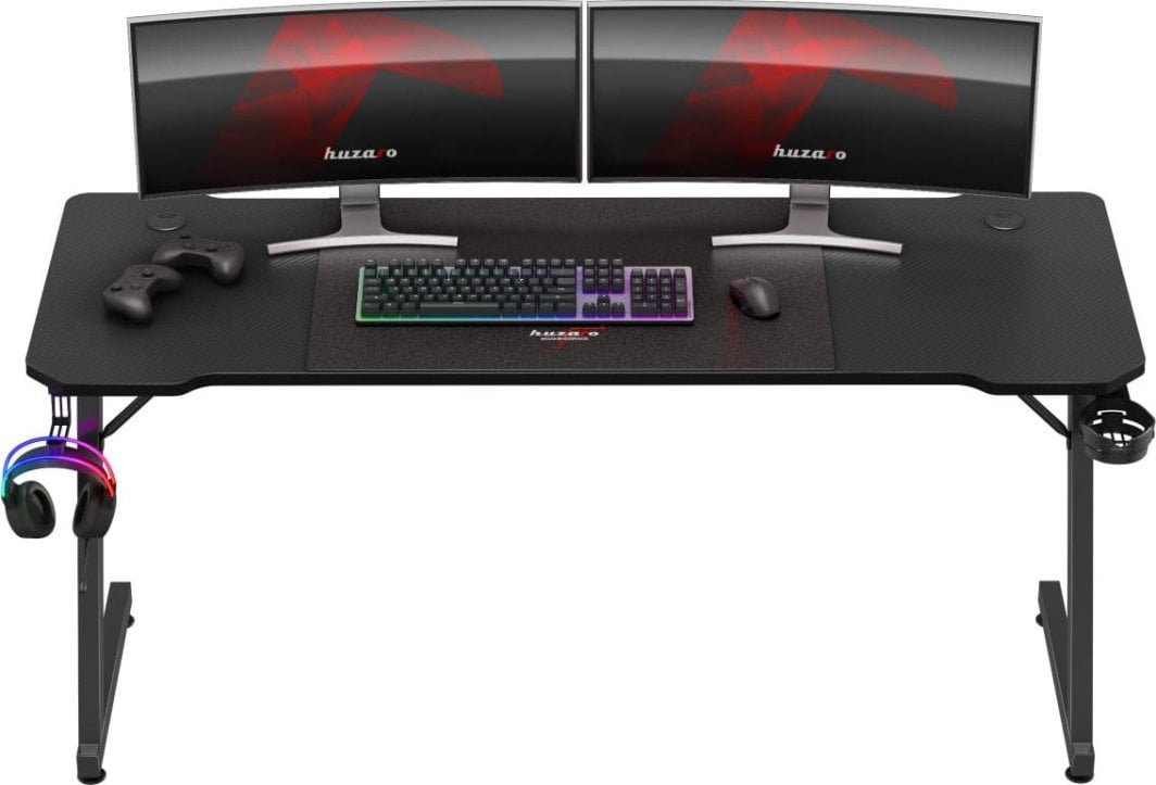 Huzaro Hero 4.8 Gaming Table, 160x60cm, Black - Thumbnail 7