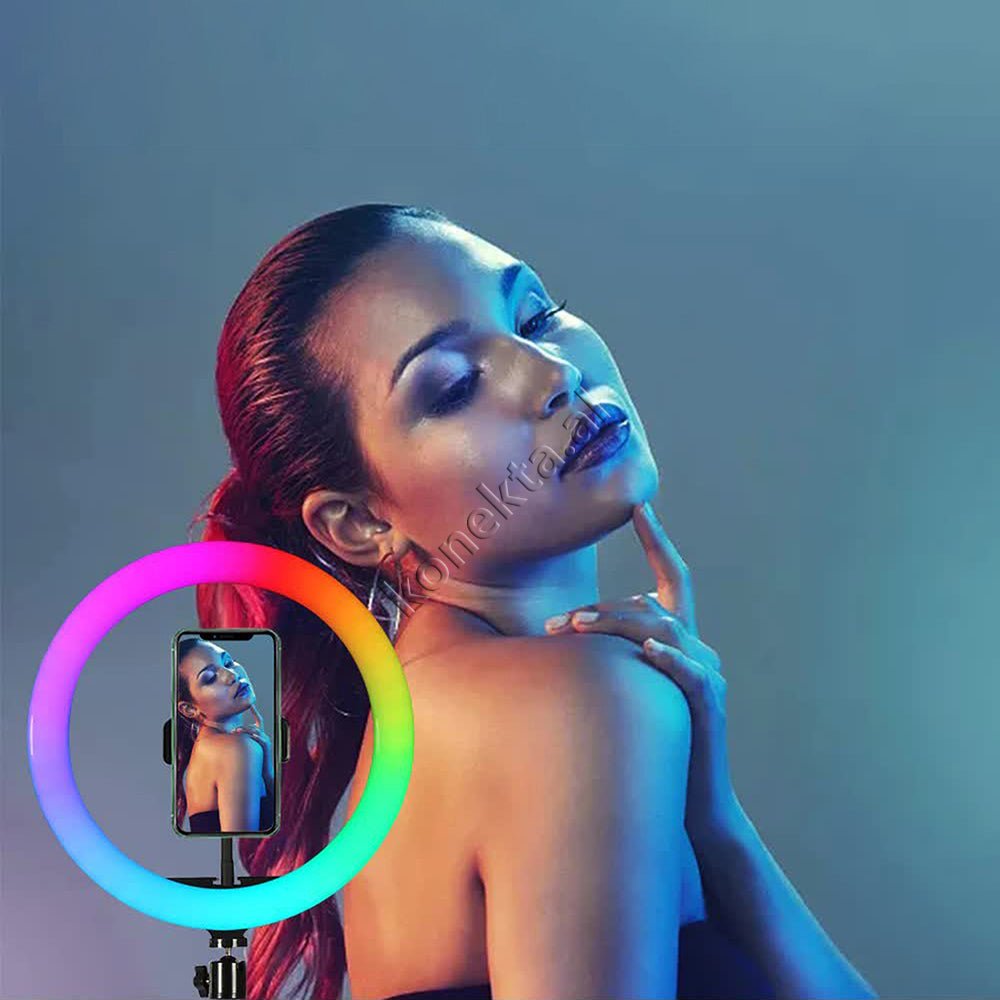 Baseus Tripod Me Drite Rrethore LED RGB Me Ndricim Perfekt - Thumbnail 9