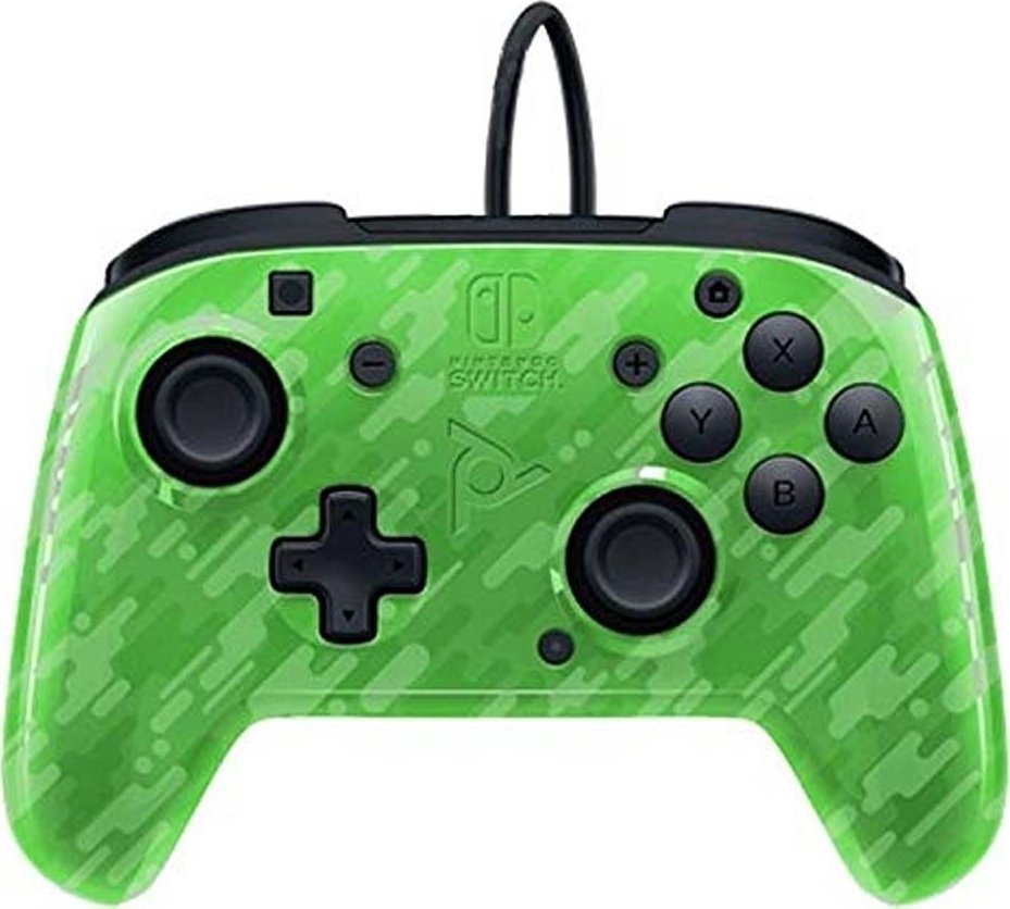 PDP Delux+ Audio Camo Controller, Wired, Green - Image 1