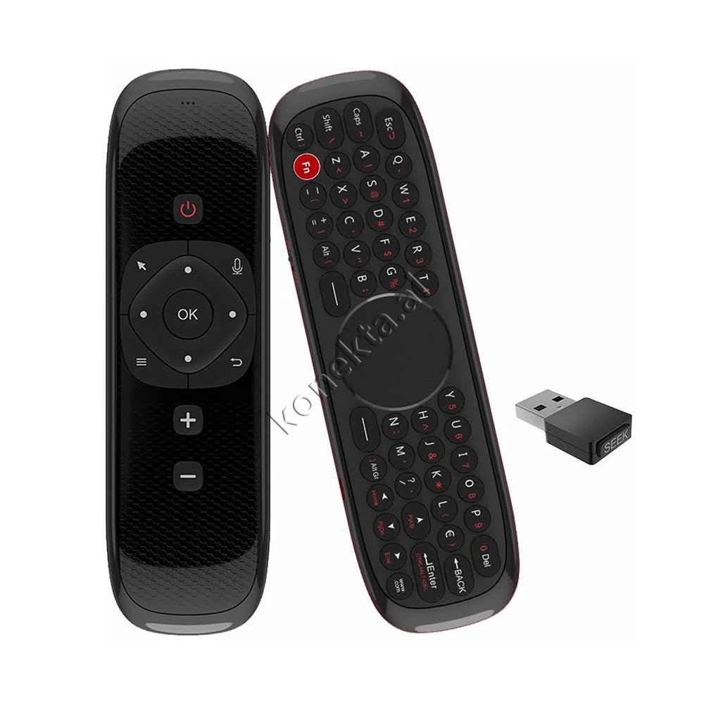 tjetertjeter W3 Air Mouse Remote Control, Black - Thumbnail 8