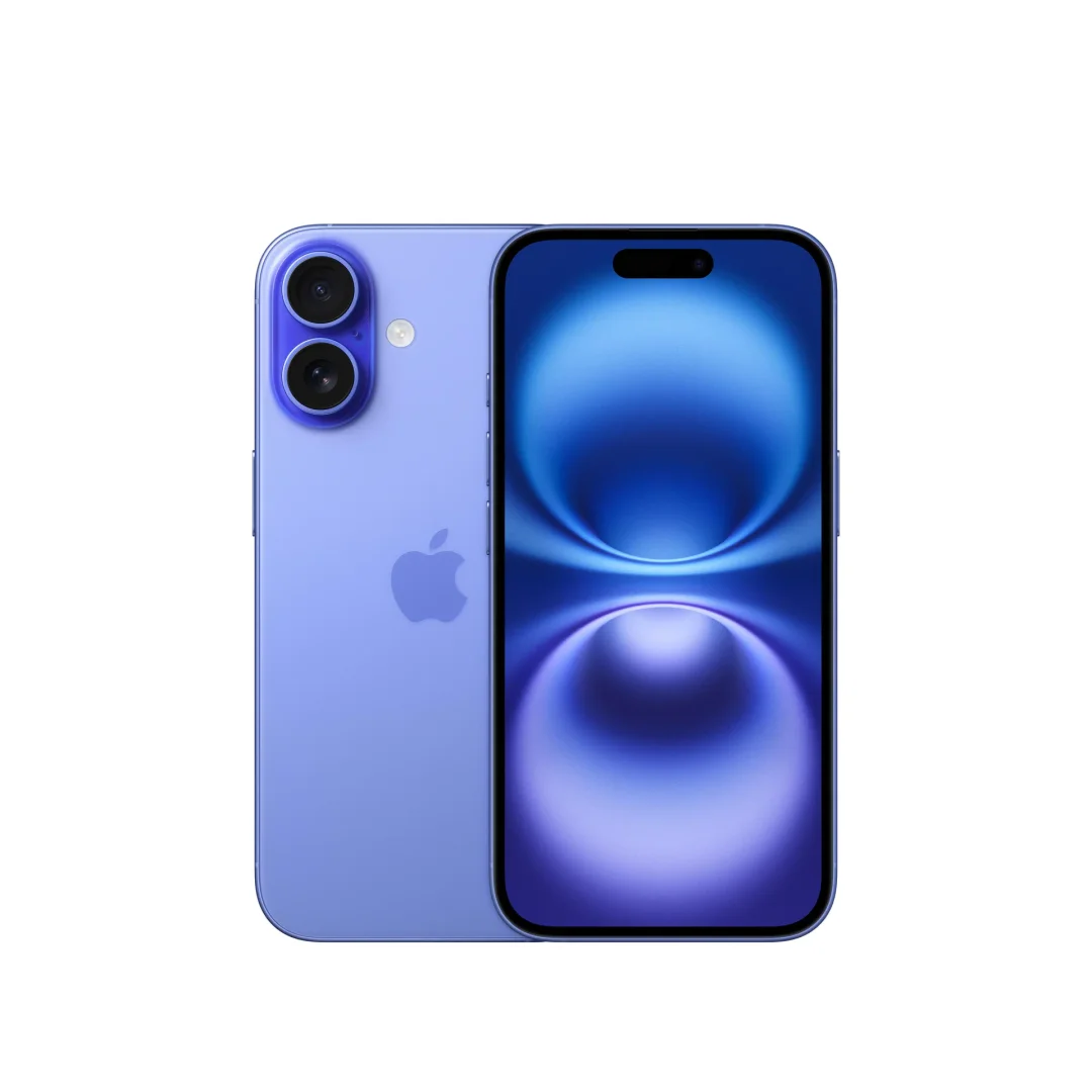 Apple iPhone 16, 128GB, Black, Ultramarine - Image 1