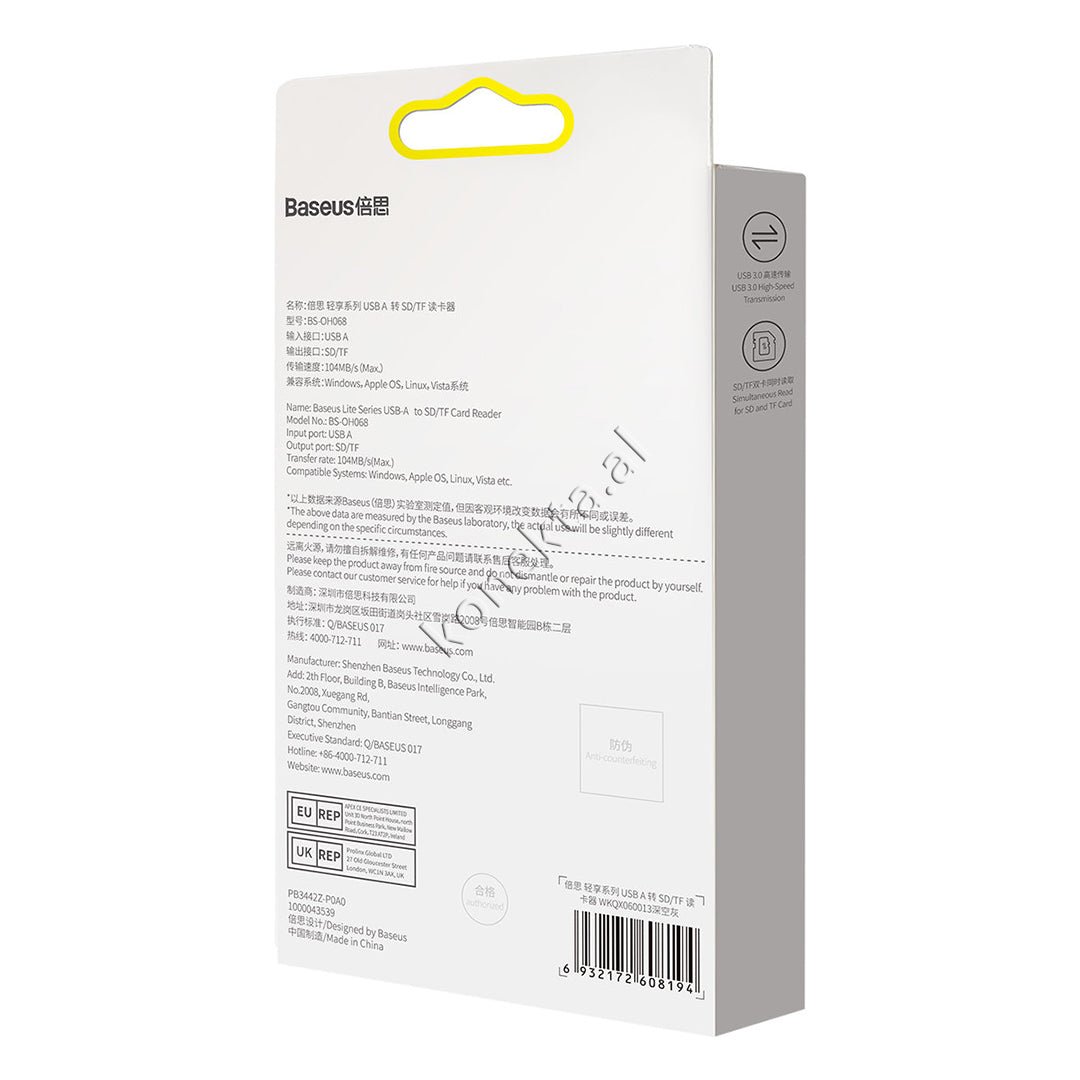 Baseus USB Adapter, Gray - Thumbnail 11